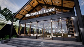 PCM thiết kế quán cafe chủ đề Industrial 970m2  - The Coffee Town