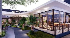 Thiết kế quán cafe tropical garden 400m2 - Nemo Coffee Bình Dương