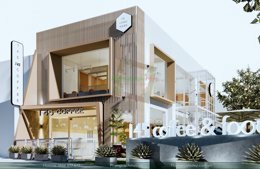 Thiết kế quán cafe 145 Coffee House Bình Dương - 350m2