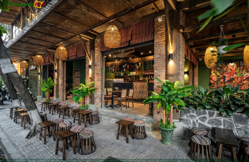 Thiết kế quán cafe “Nhà Của Mị” - Chất Tây Bắc thơ mộng giữa lòng thành phố