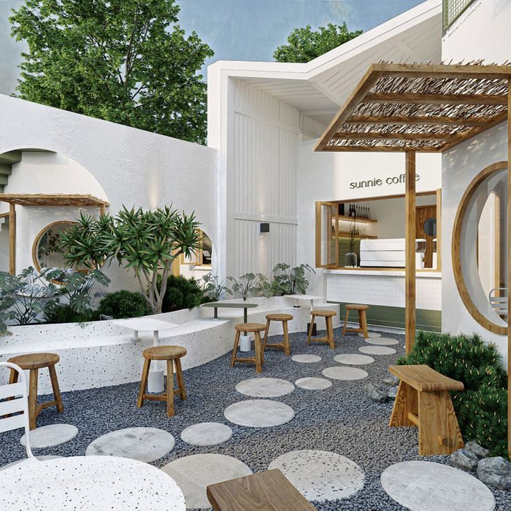 Bí quyết chọn đồ nội thất cho thiết kế quán cafe sân vườn