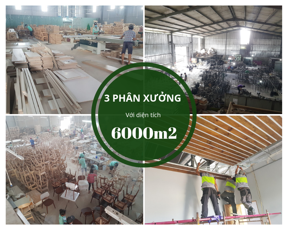 các phân xưởng sản xuất đồ nội thất của phong cách mộc