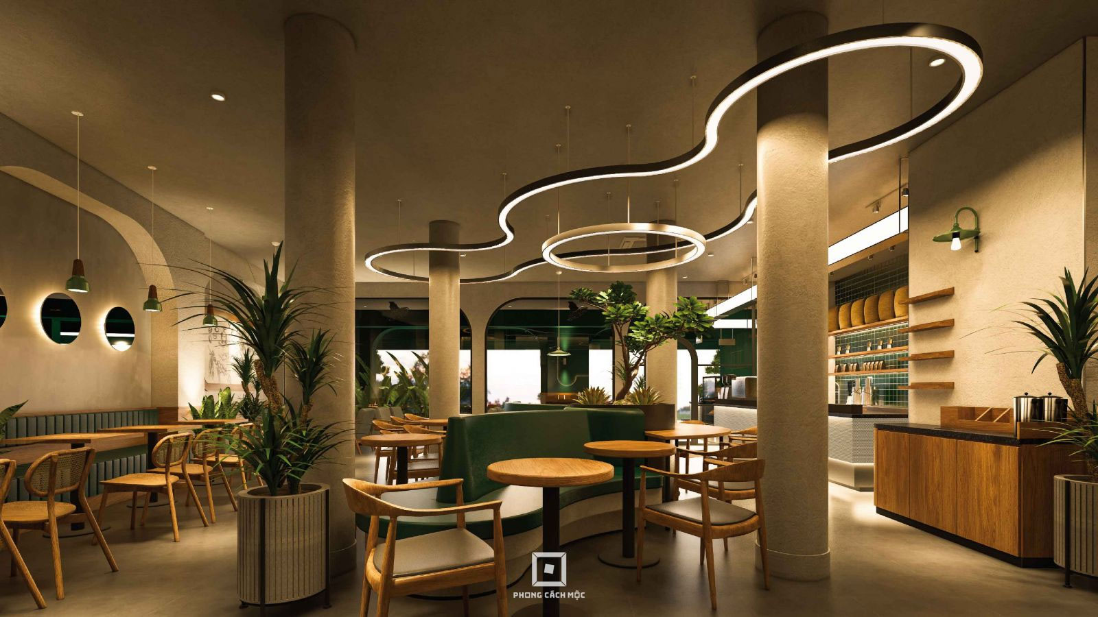 NEO Coffee - Mẫu thiết kế quán cafe hiện đại 