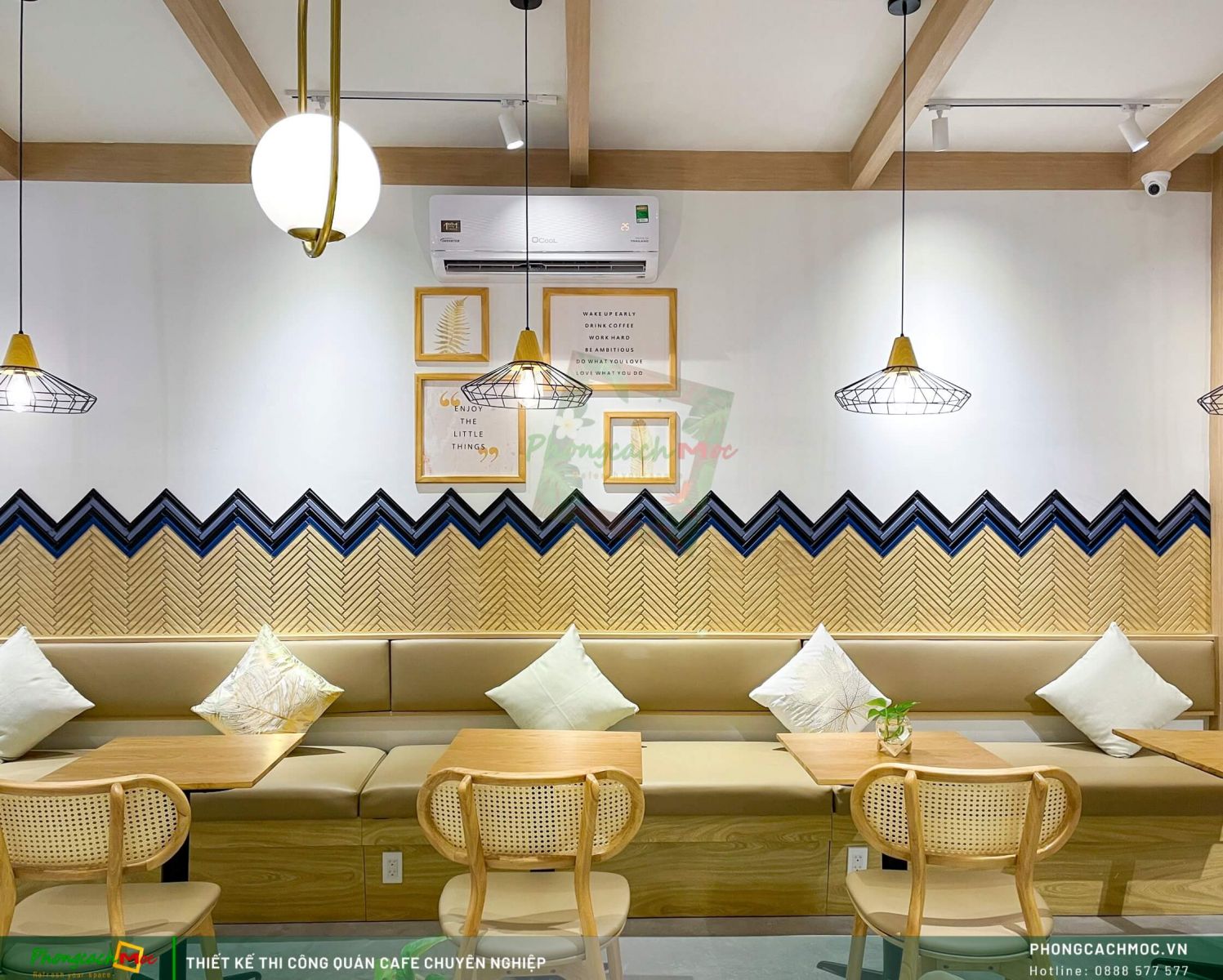 Chi tiết thiết kế không gian quán cafe Chidori