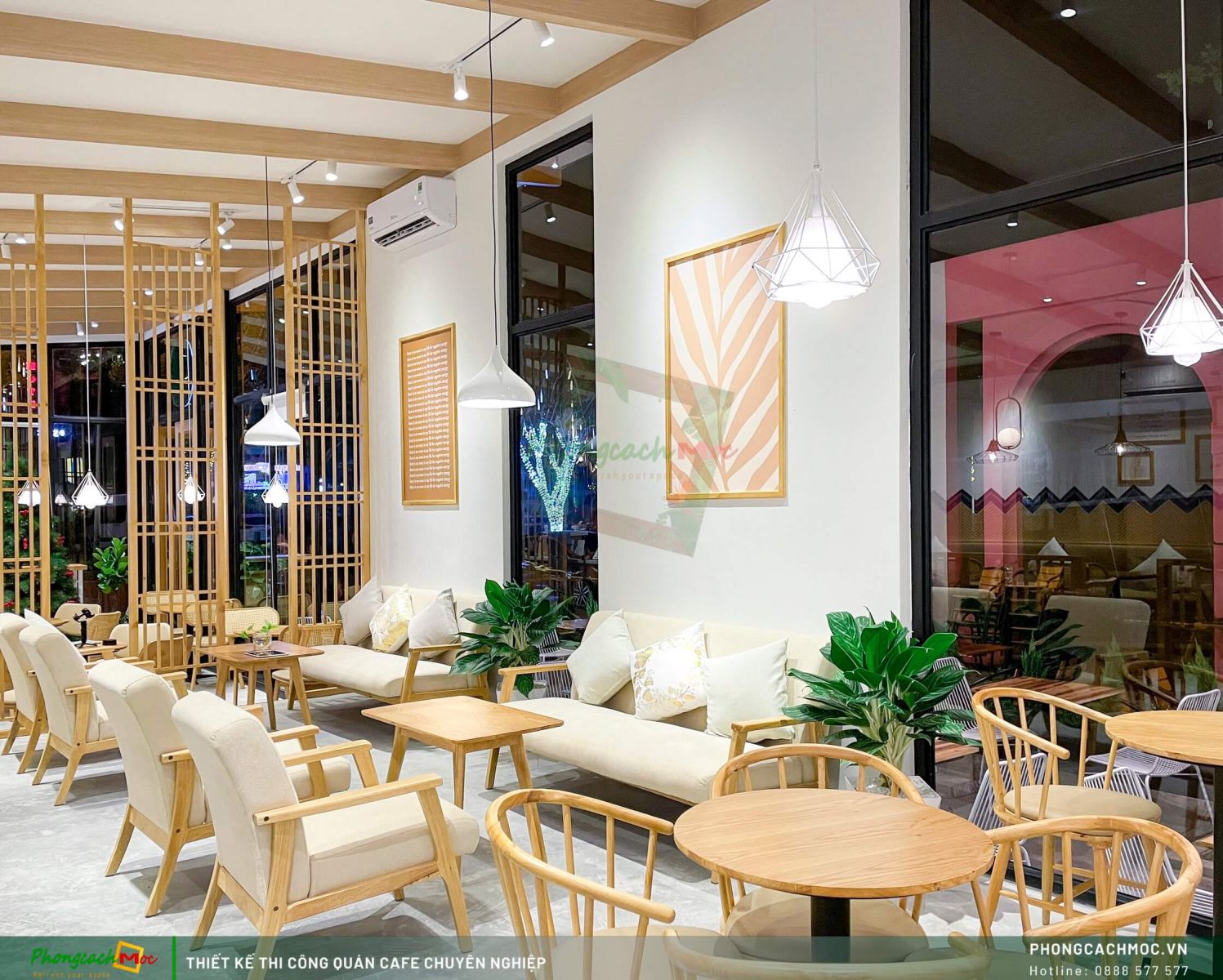 Chi tiết thiết kế không gian quán cafe Chidori