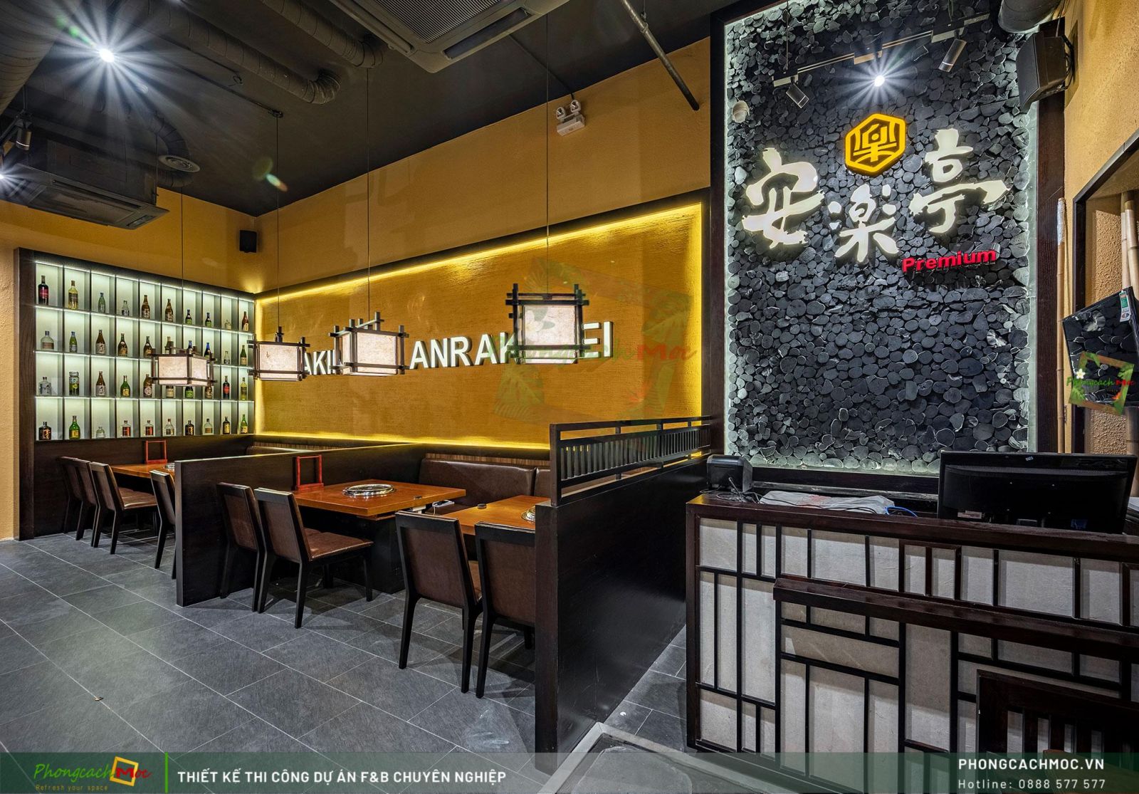 Không gian nhà hàng Nướng Nhật Bản Anrakutei Nguyễn Trãi