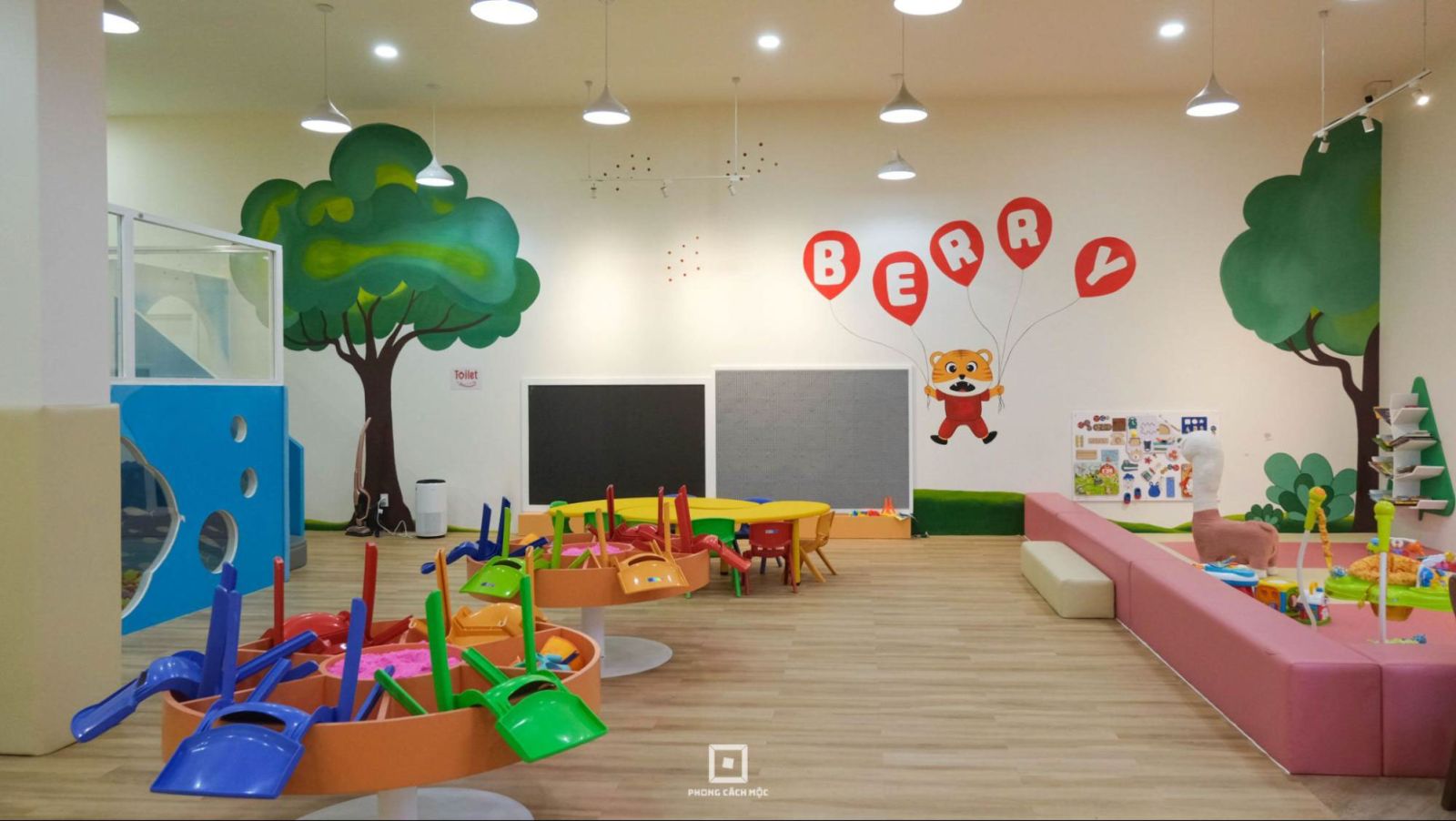 thiết kế không gian cafe kids 