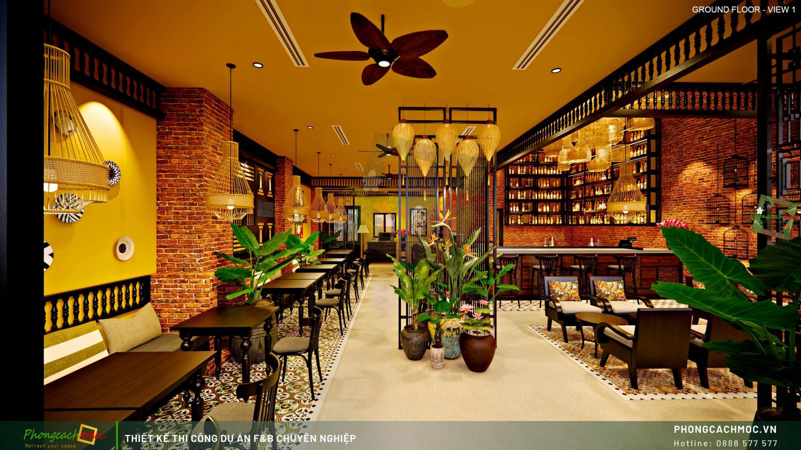 Thiết kế không gian Moca coffee & restaurant