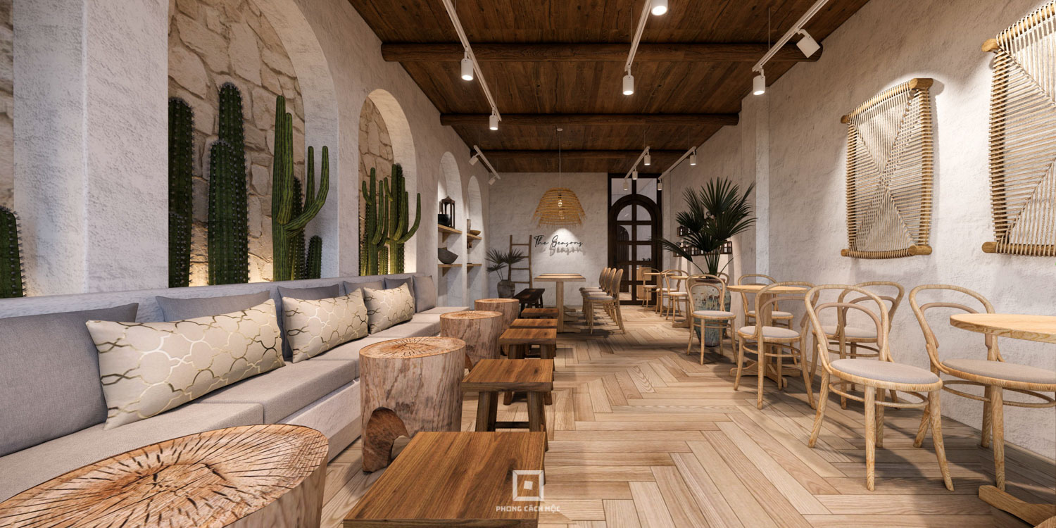 10+ Mẫu thiết kế quán cafe phong cách Địa Trung Hải được yêu thích