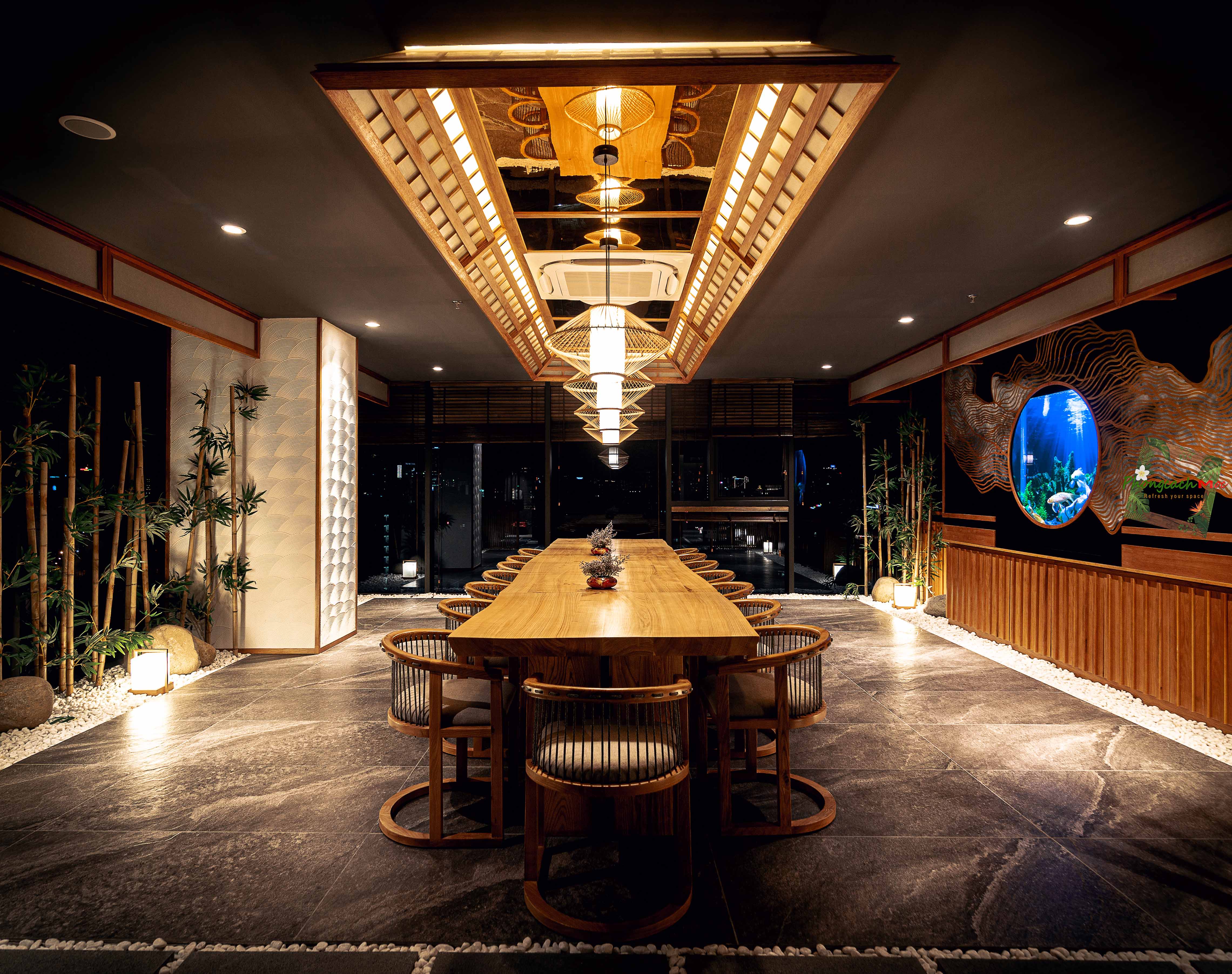 Nội thất nhà hàng Nhật Bản Sushi World - VIP Room
