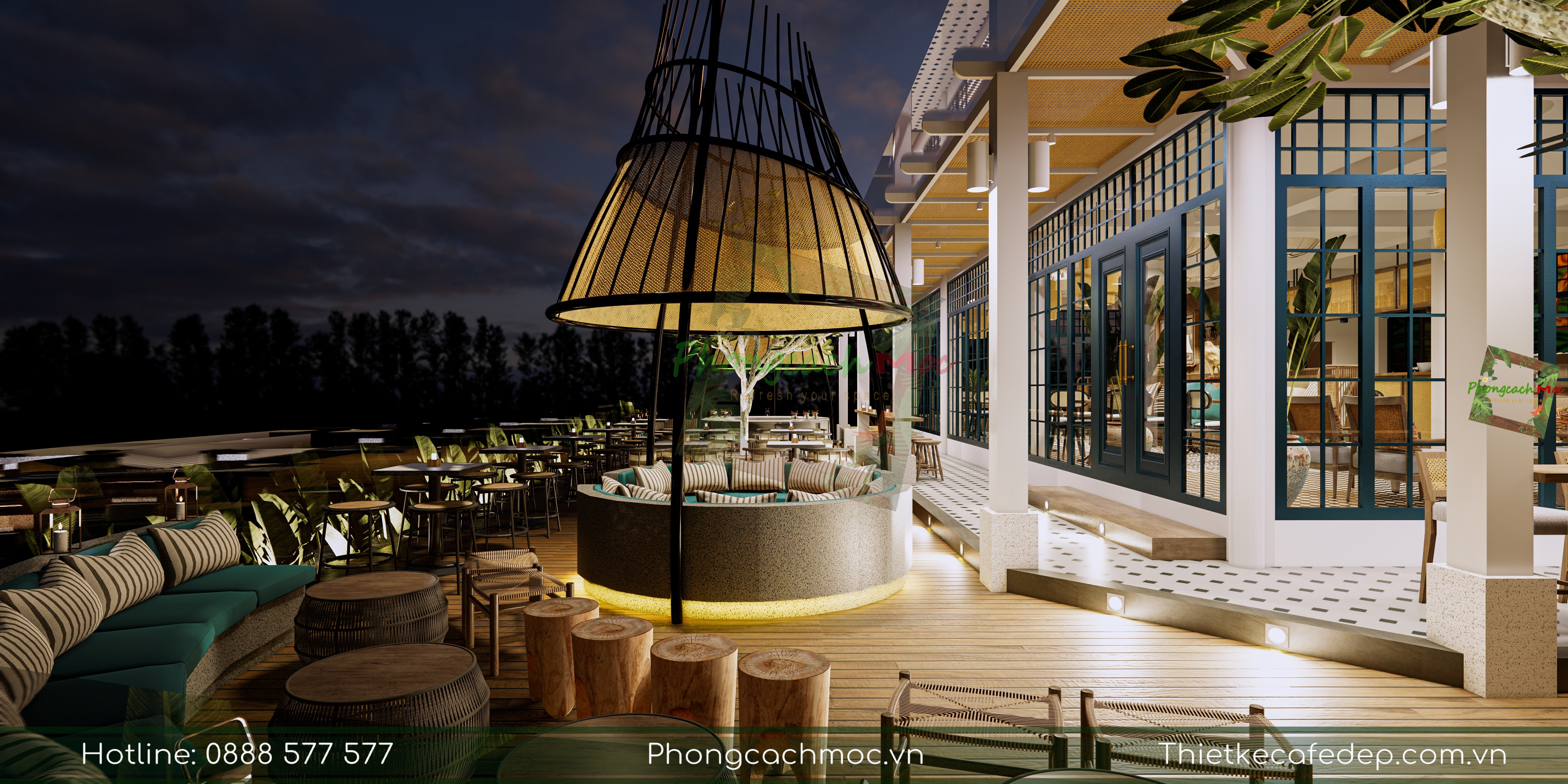 Thiết kế quán cafe De Lavie Coffee Lounge - Côn Đảo  | Phong Cách Mộc